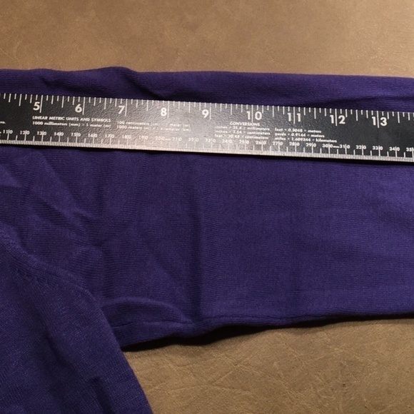 BAMBOO TRADER Spring Summer CARDIGAN, Pre-owned, 3/4 Sleeves, PURPLE, Size L - Picture 6 of 8